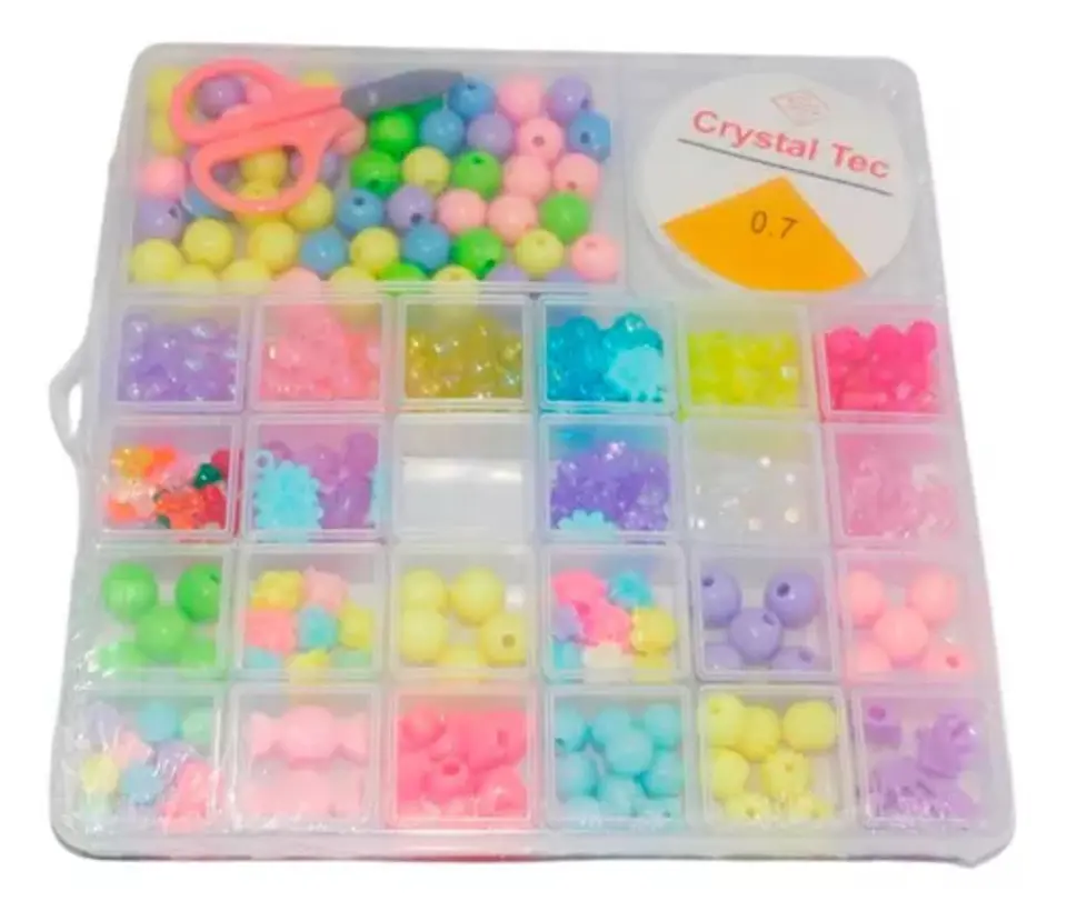 KIT Pulseras Juego Chaquiras Insumos Bisutería Cabello 3
