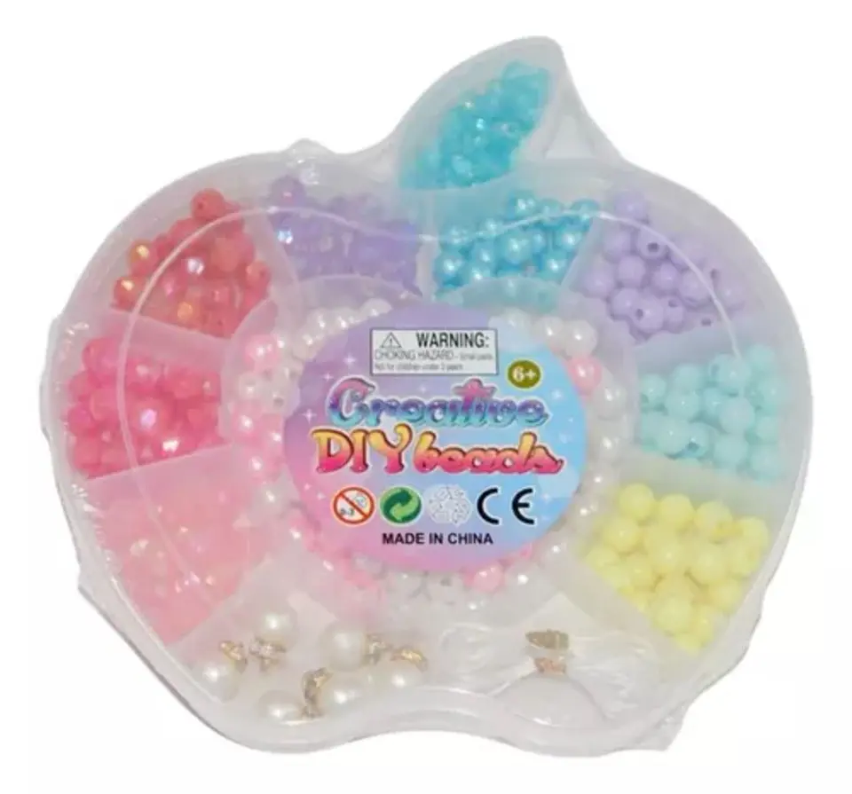 Chaquiras Insumos Bisutería Didáctico Pulseras Juguete Niñas 2