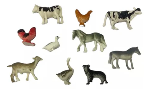 Decoración Pesebre  Figuras Navideñas X10 Unidades