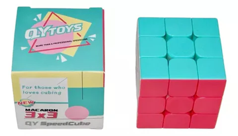 Rubik Cubo 3x3 Pastel Rompecabezas Mágico Juguete Qytoys