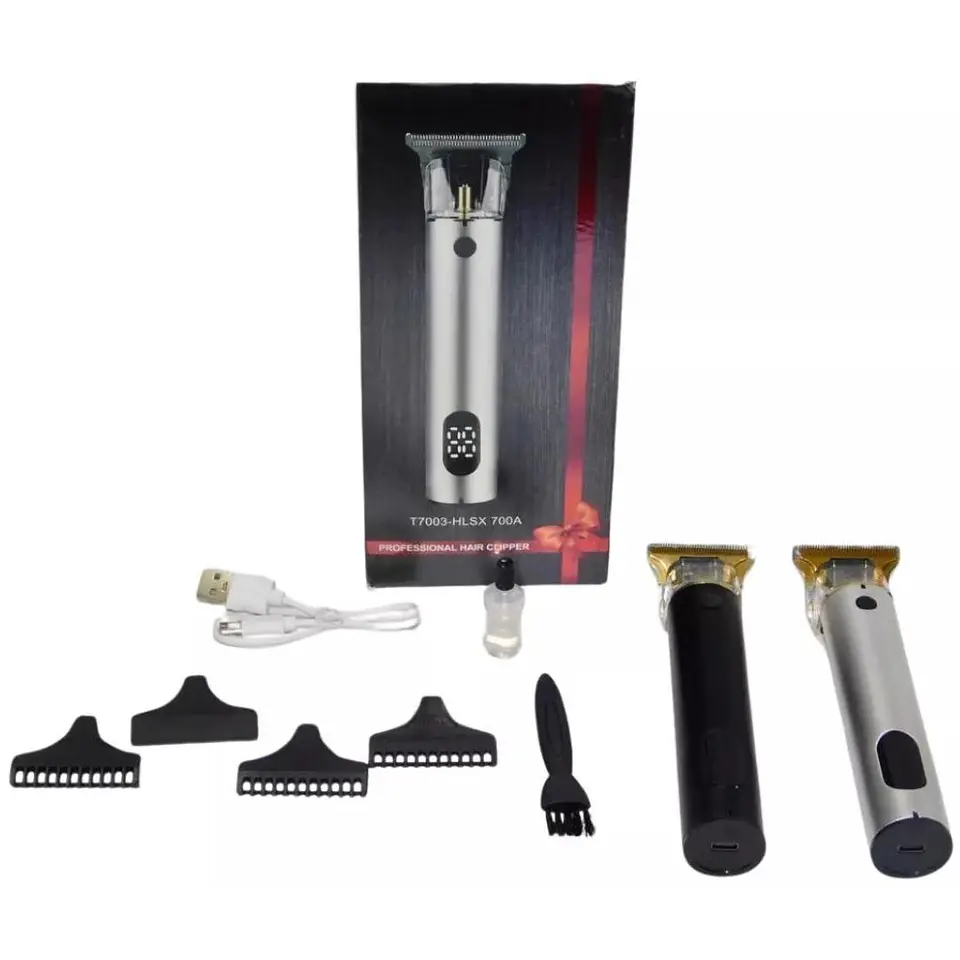 Cortadora De Cabello Afeitar Pantalla Digital Recargable 1
