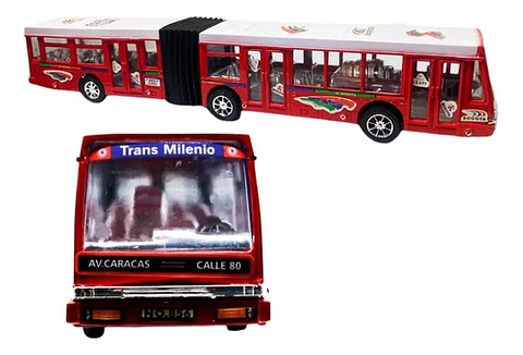 Transmilenio Carro Publico Medio De Transporte Juguete Vehic