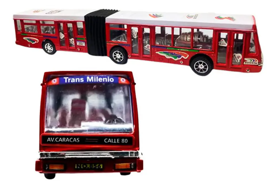 Transmilenio Carro Publico Medio De Transporte Juguete Vehic 1