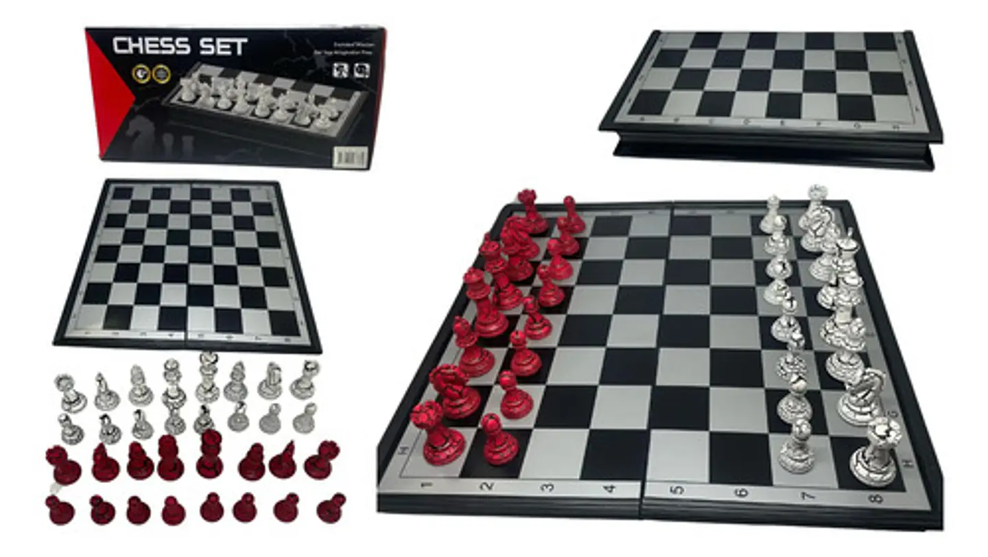  Ajedrez Juego Mesa Magnético 30x30 Cm Imantado Chess 1