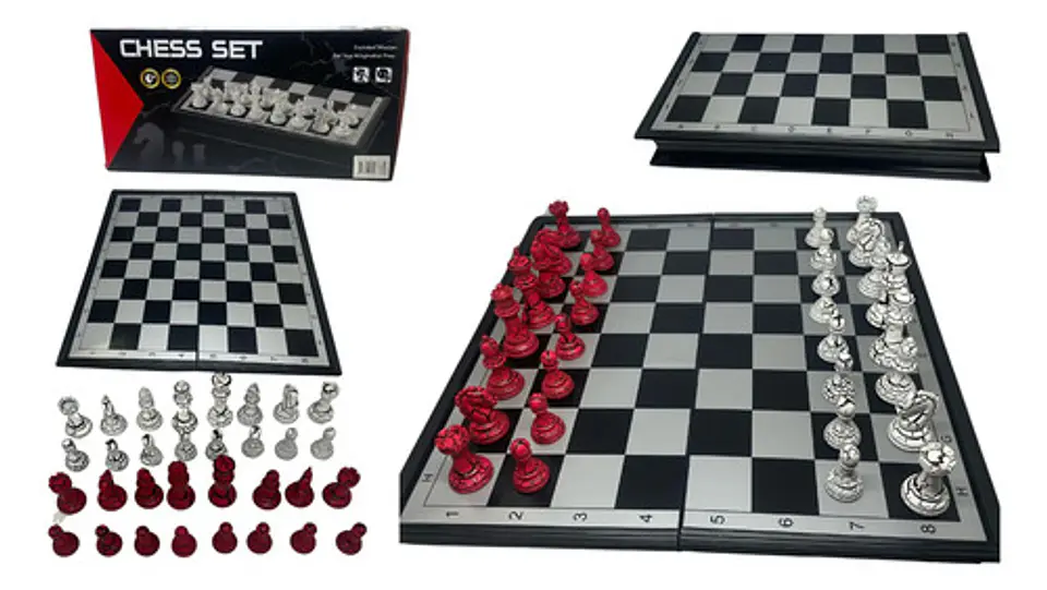  Ajedrez Juego Mesa Magnético 30x30 Cm Imantado Chess 1