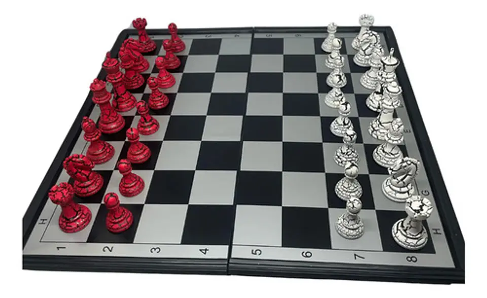  Ajedrez Juego Mesa Magnético 30x30 Cm Imantado Chess 2