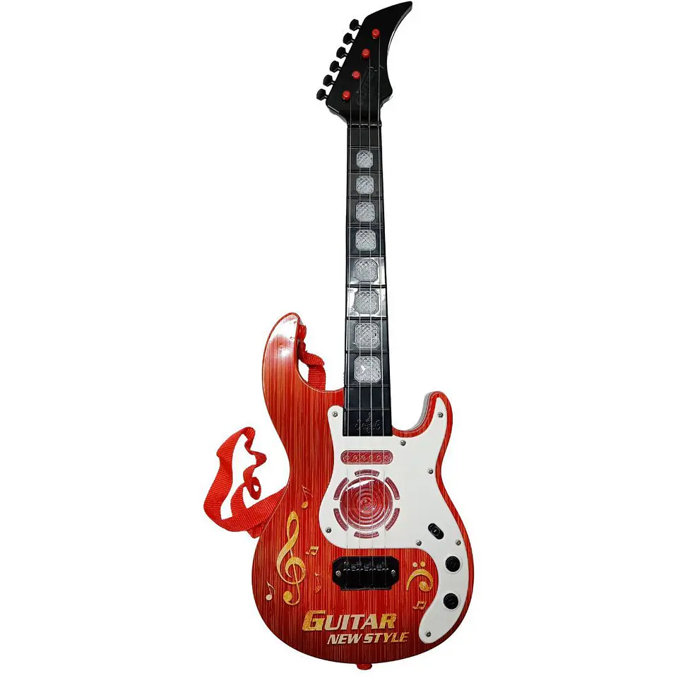 Guitarra Juguete Luces Sonido Niños Regalo Instrumento 929b 1