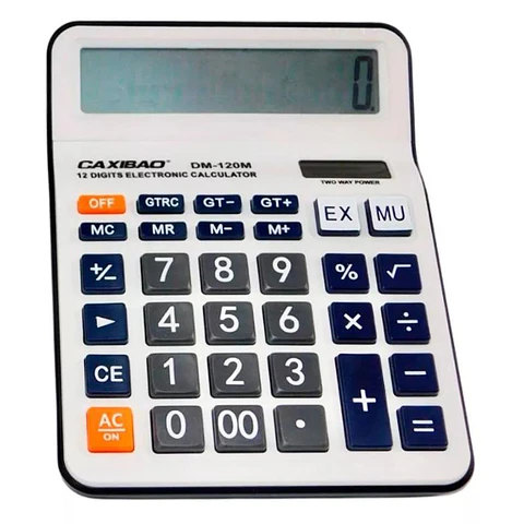 Calculadora Electrónica Funciones Basicas 12 Dígitos