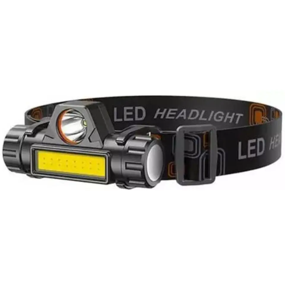 Linterna Frontal Recargable Luz Led Camping Cascos Minera 1