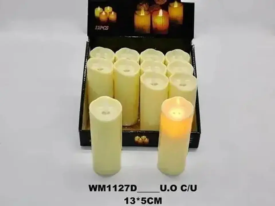 Vela Funcion De Pila Con Luz Navidad Eventos Fiestas Altar  3