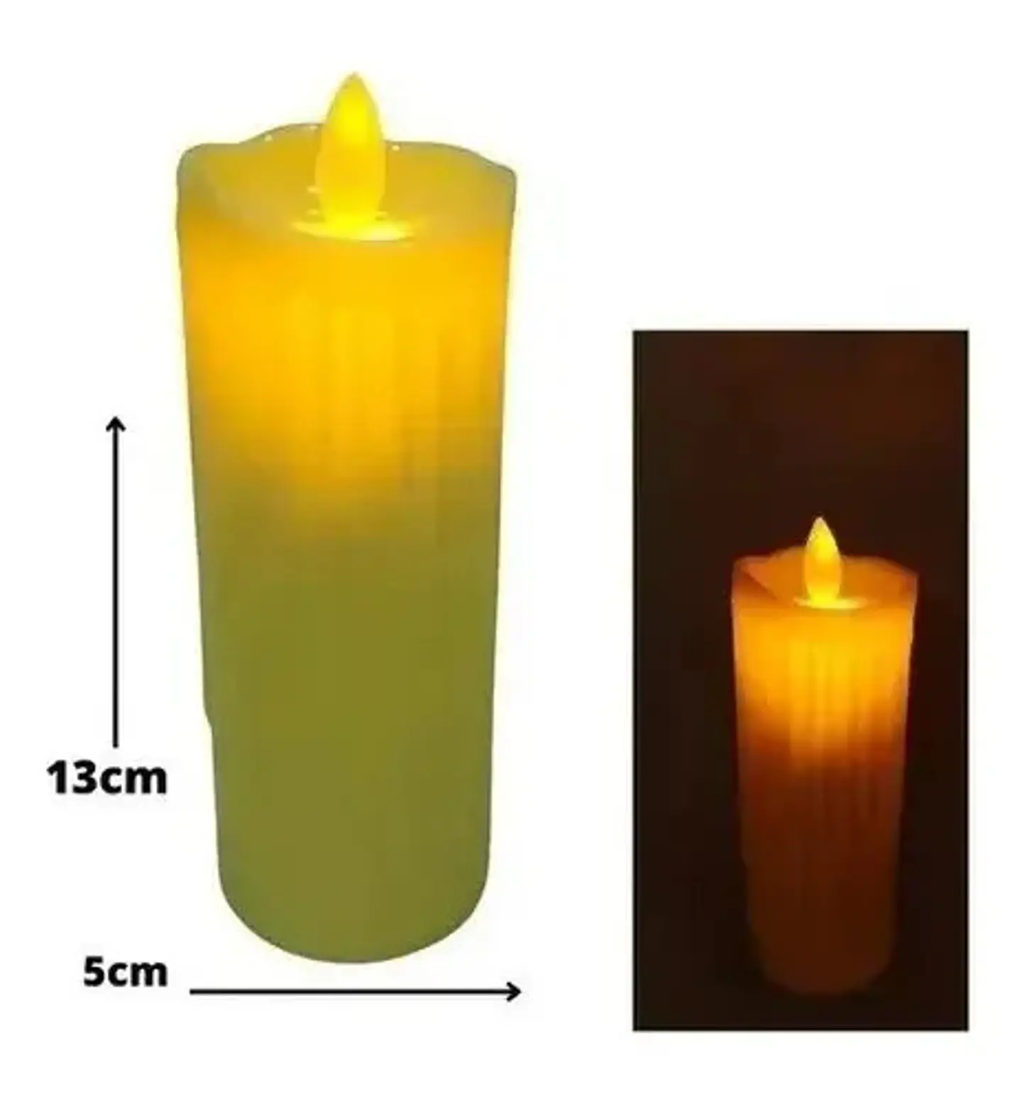 Vela Funcion De Pila Con Luz Navidad Eventos Fiestas Altar  4