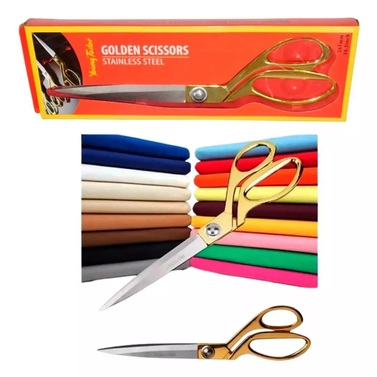 Tijeras De Sastre Para Cortar Tela Ropa Cuero 1