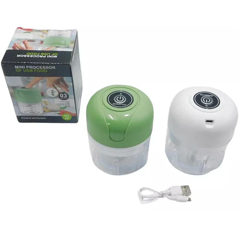 Trituradora De Alimentos Picadora Procesador Eléctrico Usb