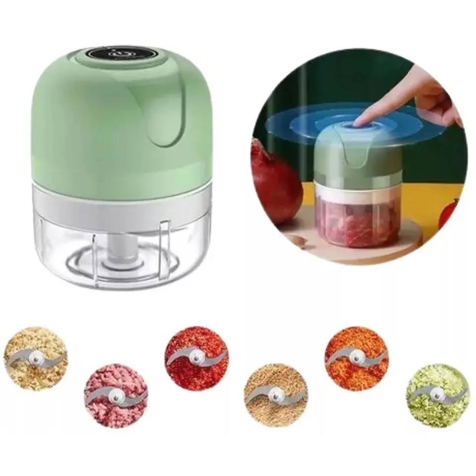 Trituradora De Alimentos Picadora Procesador Eléctrico Usb 3