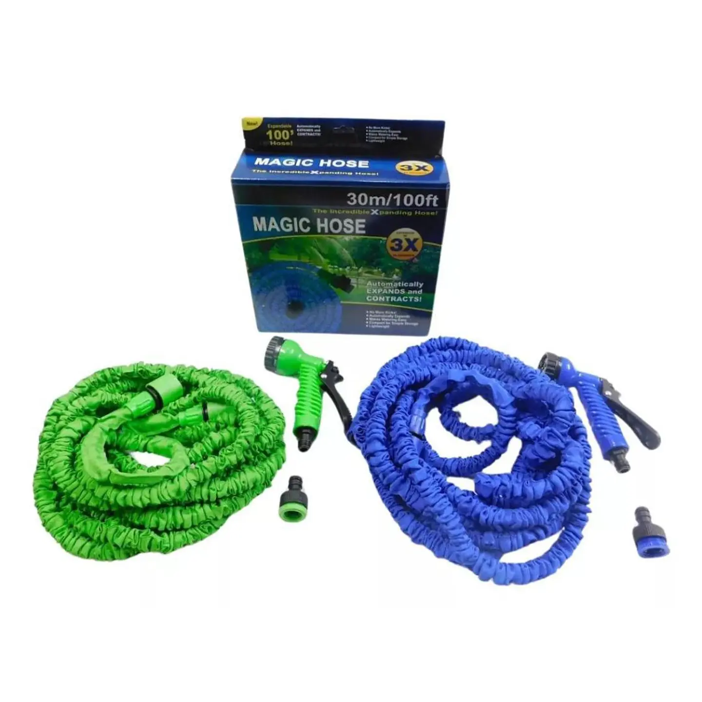 Manguera Expandible 7.5 Mts Pistola Expansible Azul Magica 3