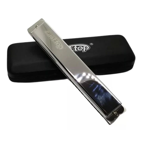Armonica 24 Celdas Instrumento Viento Estuche Harmonica Fina