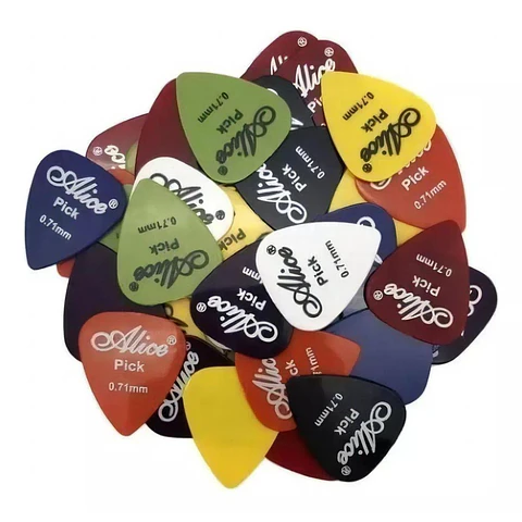 Caja X100 Plumilla Picks Guitarra Eléctrica Acústica Alice