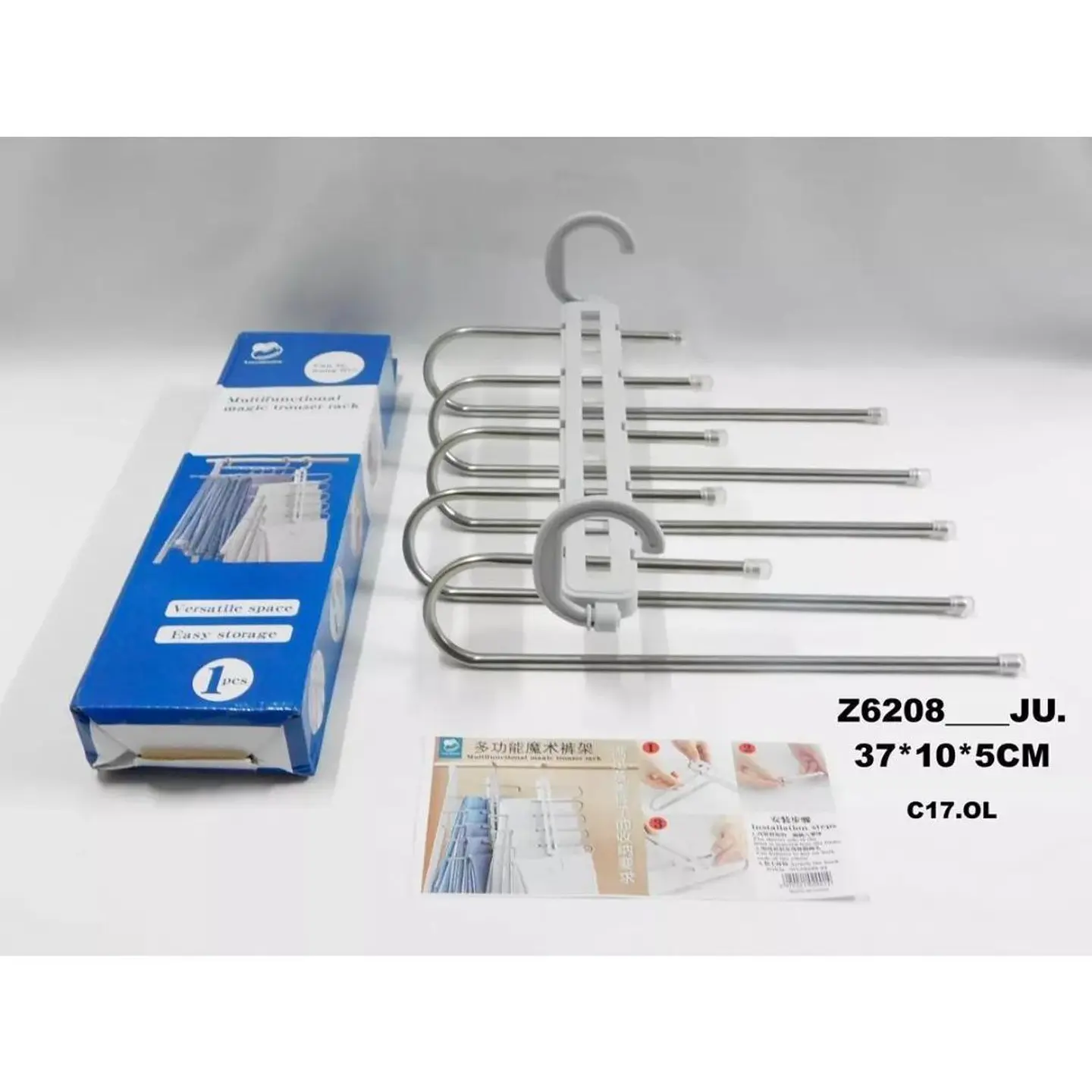 Tendedero Colgante Ropa Suspensión Acero Inoxidable Plegable 1