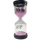 Reloj De Arena Rosado 15 Minutos Decoración Temporizador - Miniatura 3