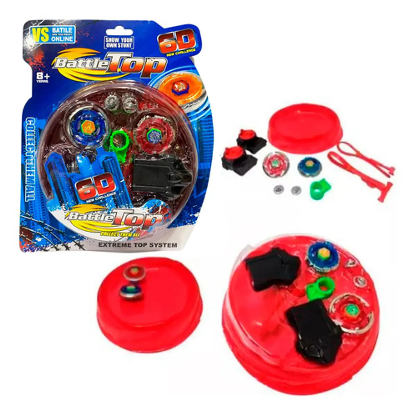 Trompo Estadio Battle Generico +2 Beyblade Juguete 2013-2 1