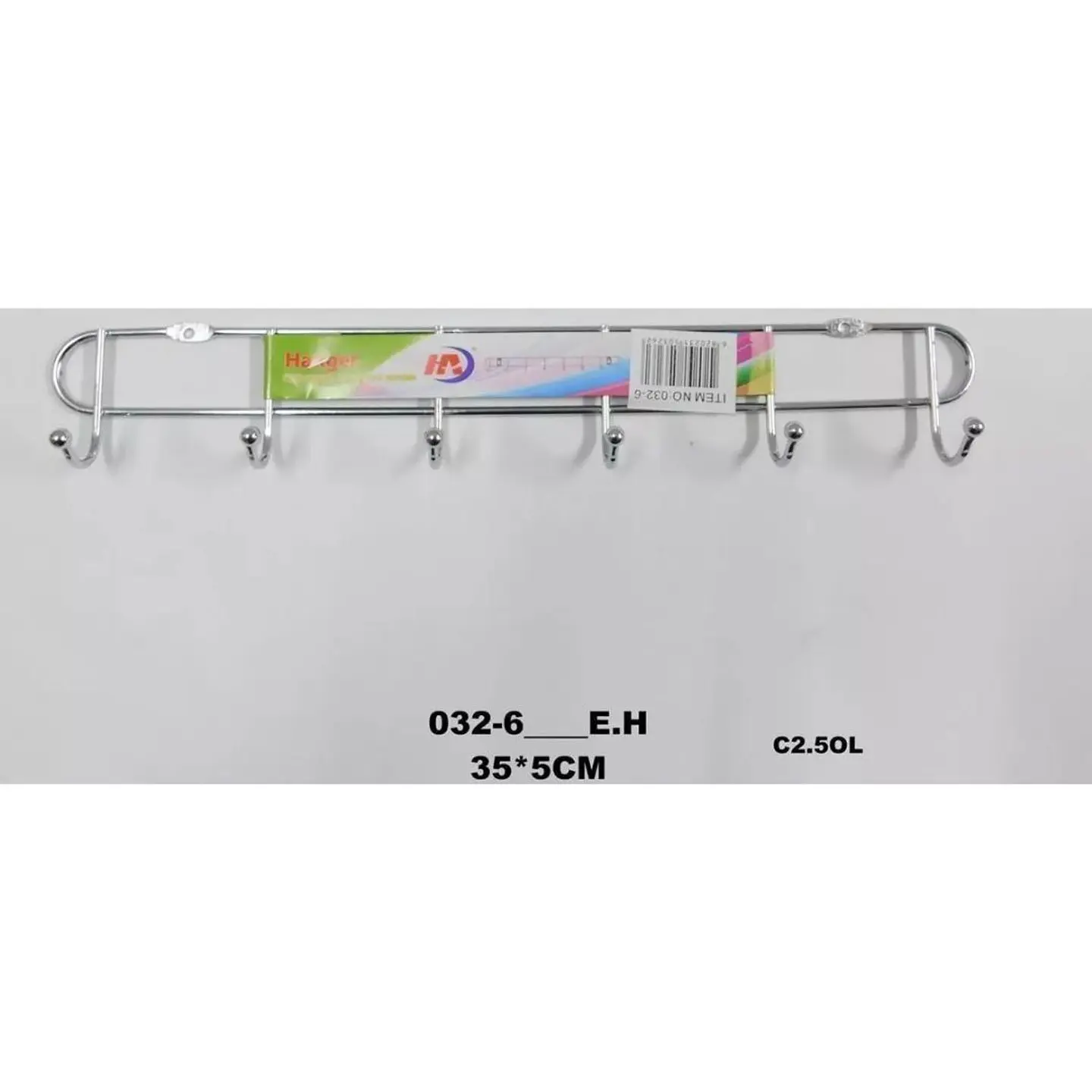 Organizador De Utensilios Metálico X6 Ganchos Perchero 1
