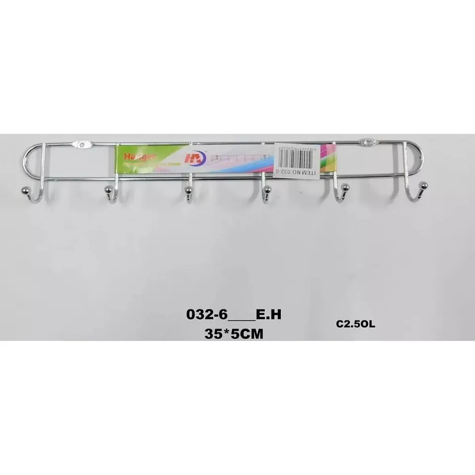 Organizador De Utensilios Metálico X6 Ganchos Perchero 1