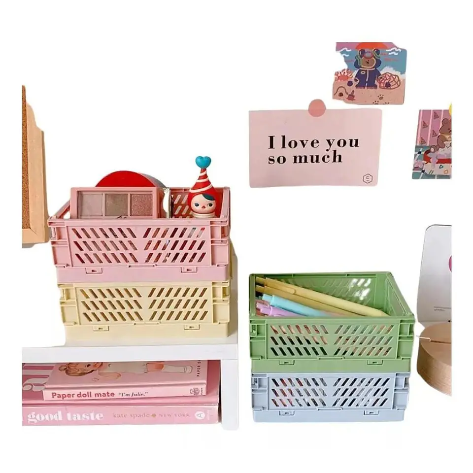 Cesta Almacenamiento Plegable Mediana Organizador 31x21 Cm 1