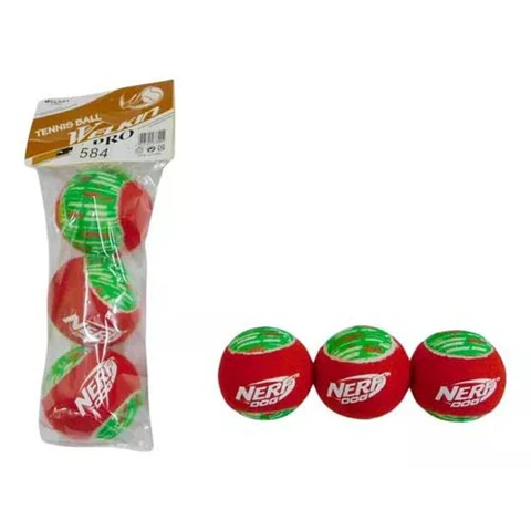 Pelota Para Mascotas Juego Perrito Set X3 Juguetes Nerf Dog