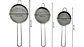 Coladores Metálicos X3 und Gris Utensilios Cocina Repostería - Miniatura 3
