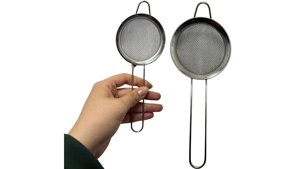 Coladores Metálicos X3 und Gris Utensilios Cocina Repostería 4