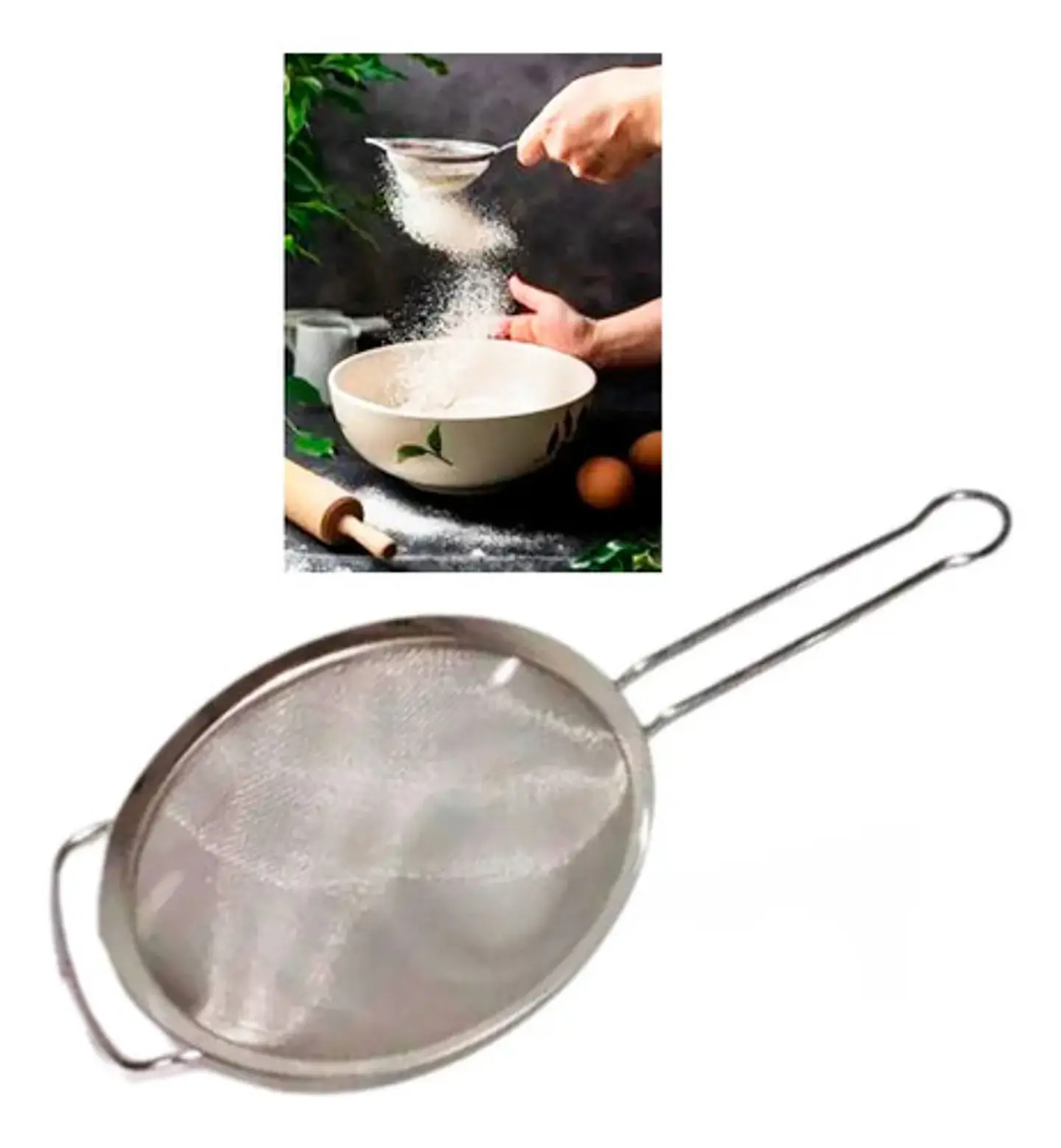 Colador Utensilios Colador Repostería Alimentos 20 Cm  1