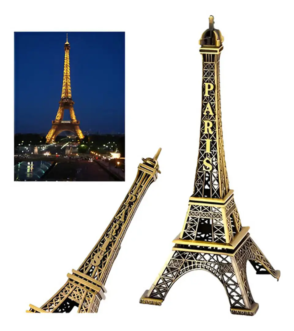 Torre Eiffel 15cm Decoraciones Estatuilla Centro-mesa París  1