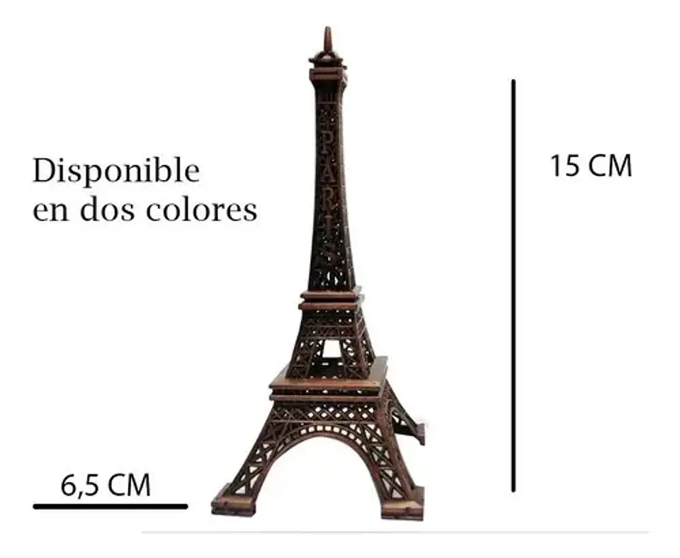Torre Eiffel 15cm Decoraciones Estatuilla Centro-mesa París  3