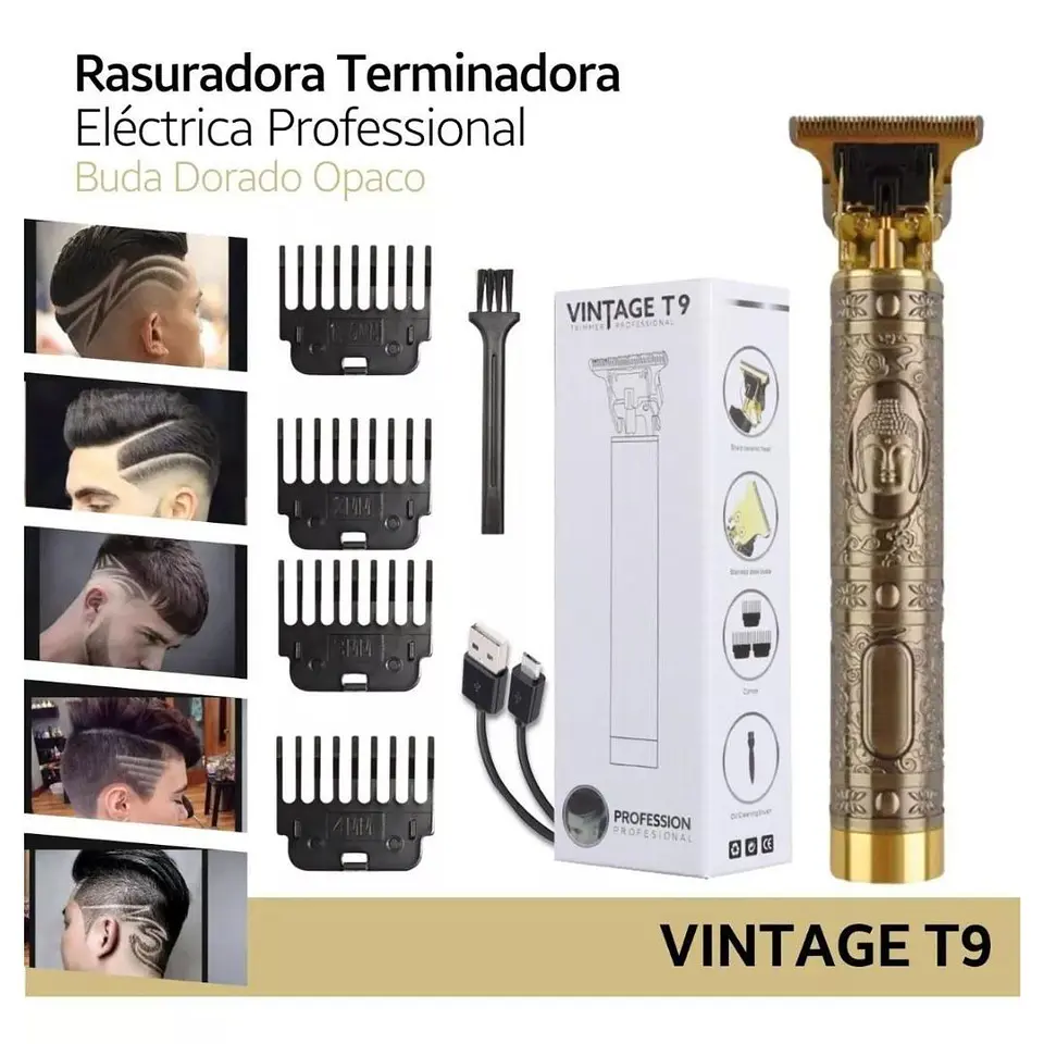 Maquina Para Cortar Cabello Y Barba Barbera Estilista Profec 2