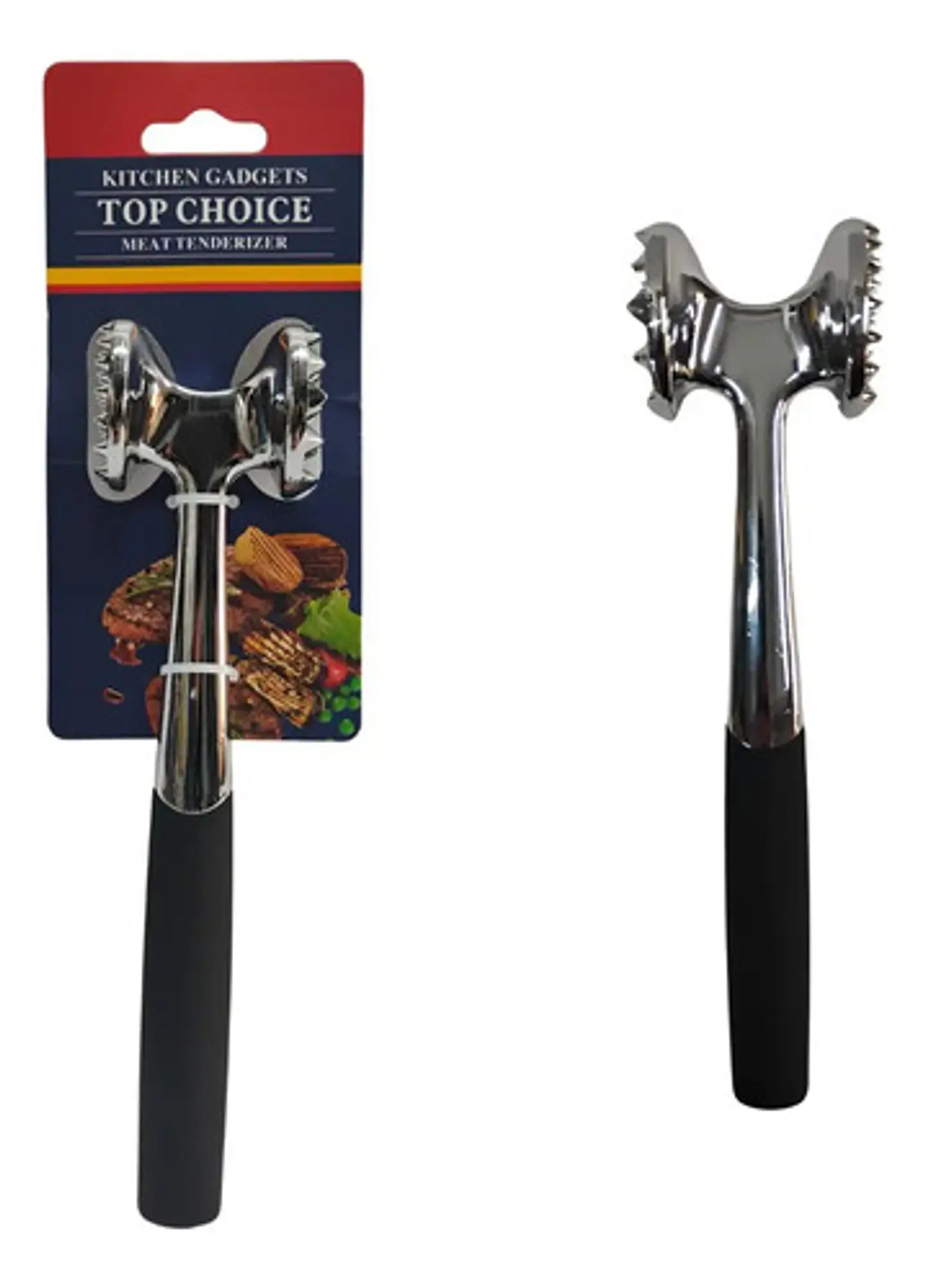 Ablandador Carne Martillo Acero Inoxidable  1