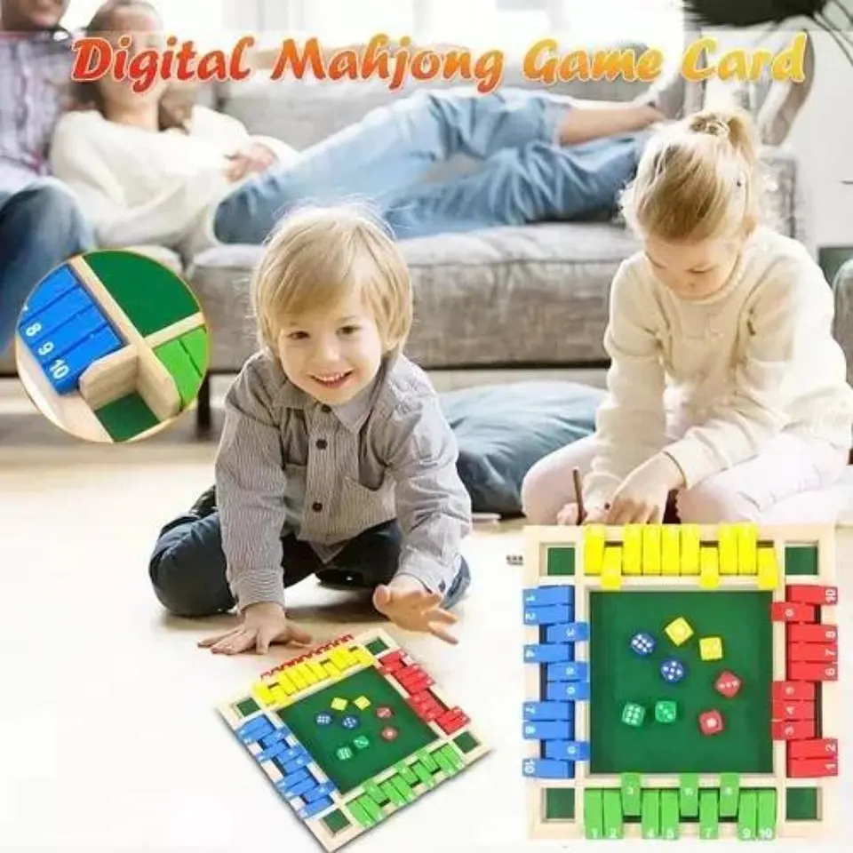 Didáctico Juego De Mesa De Juguete De Matemáticas De Madera 4