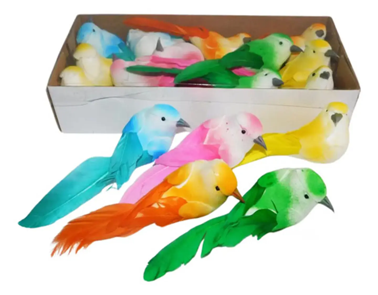 Pájaros X6 Decorativo Aves Centros Mesa Eventos Fiestas Flor 1
