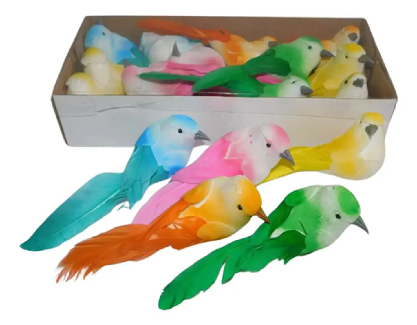 Pájaros X6 Decorativo Aves Centros Mesa Eventos Fiestas Flor 2