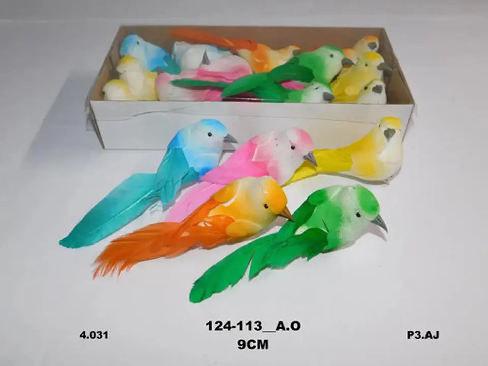 Pájaros X6 Decorativo Aves Centros Mesa Eventos Fiestas Flor 3