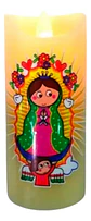 Vela De Parafina Con Virgen De Guadalupe Material + Obsequio - Miniatura 2