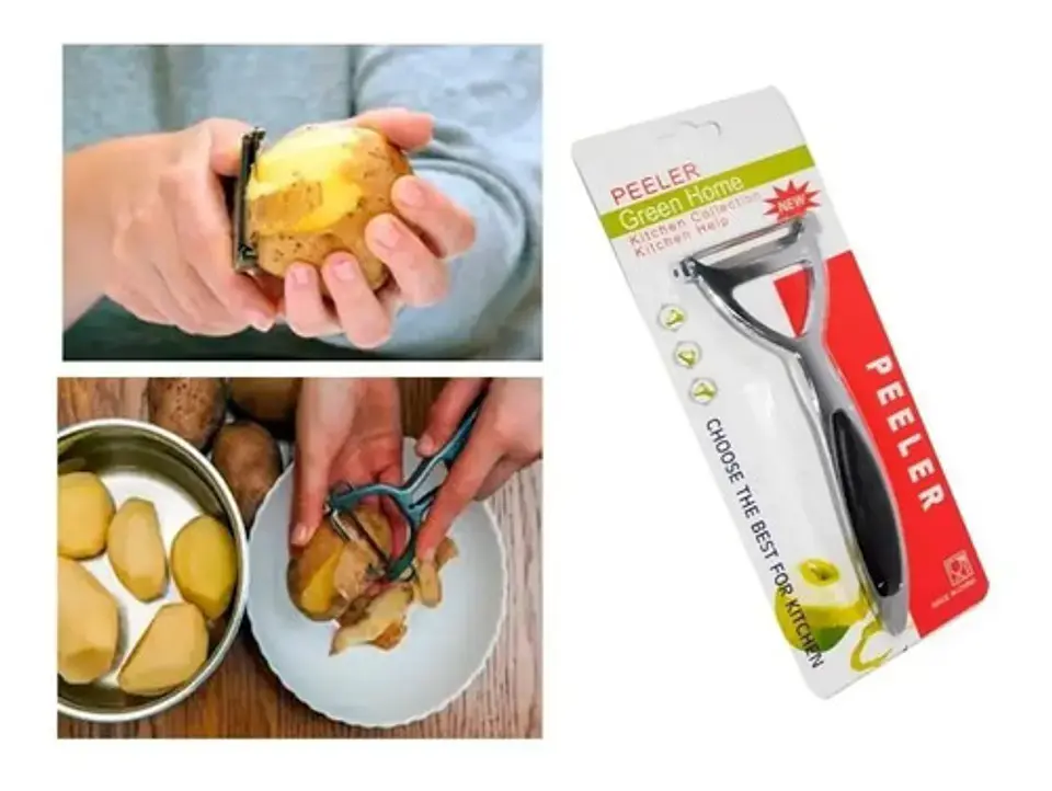 Pelador Cascaras Frutas Y Papas + Rallador Decoración De Nev 2