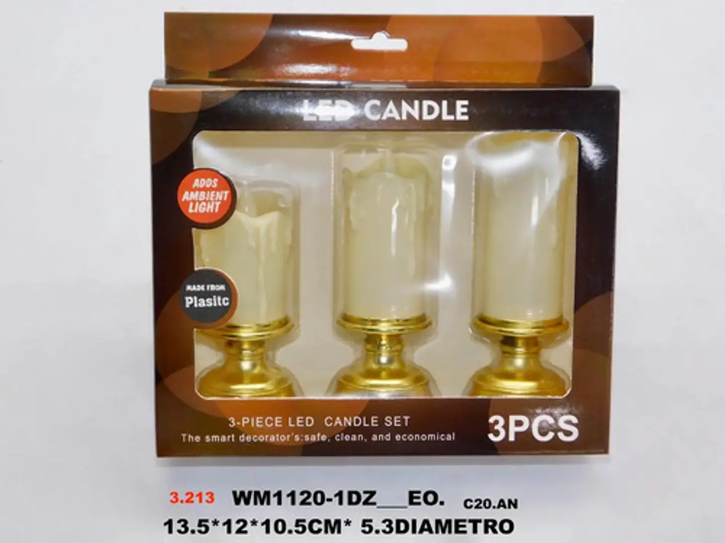 Velas Veladoras Velones Luz Led X 3 Und  4