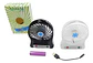 Ventilador + Pila  Recargable Portátil Abanico Linterna Usb  - Miniatura 1