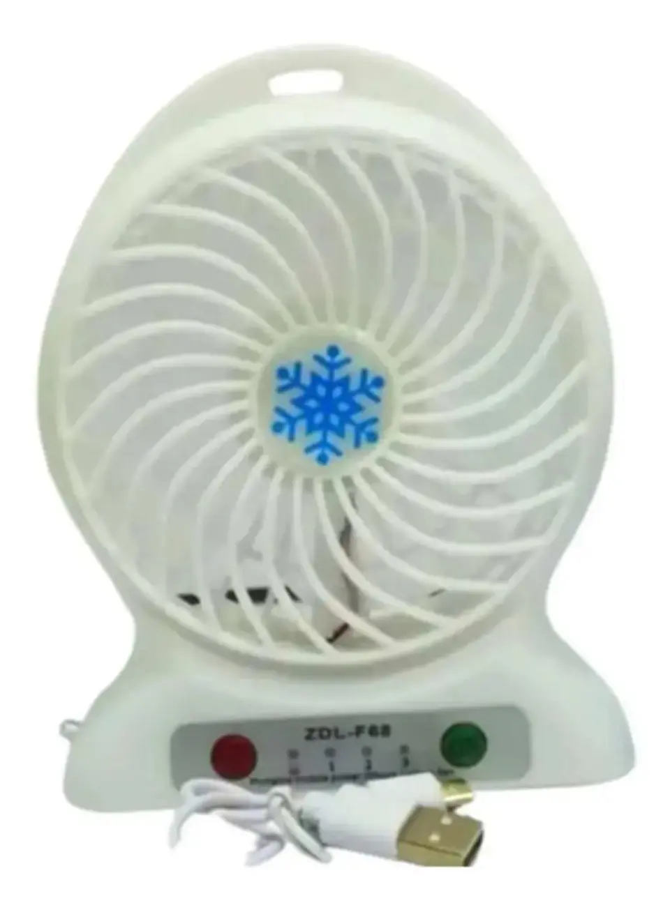 Ventilador + Pila  Recargable Portátil Abanico Linterna Usb  4