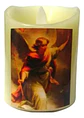 Vela  El Arcángel Gabriel Da Buenas Noticias  Led Parafina  - Miniatura 1