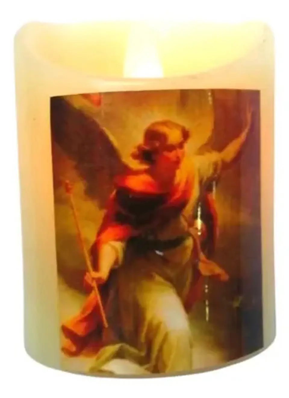 Vela  El Arcángel Gabriel Da Buenas Noticias  Led Parafina  2