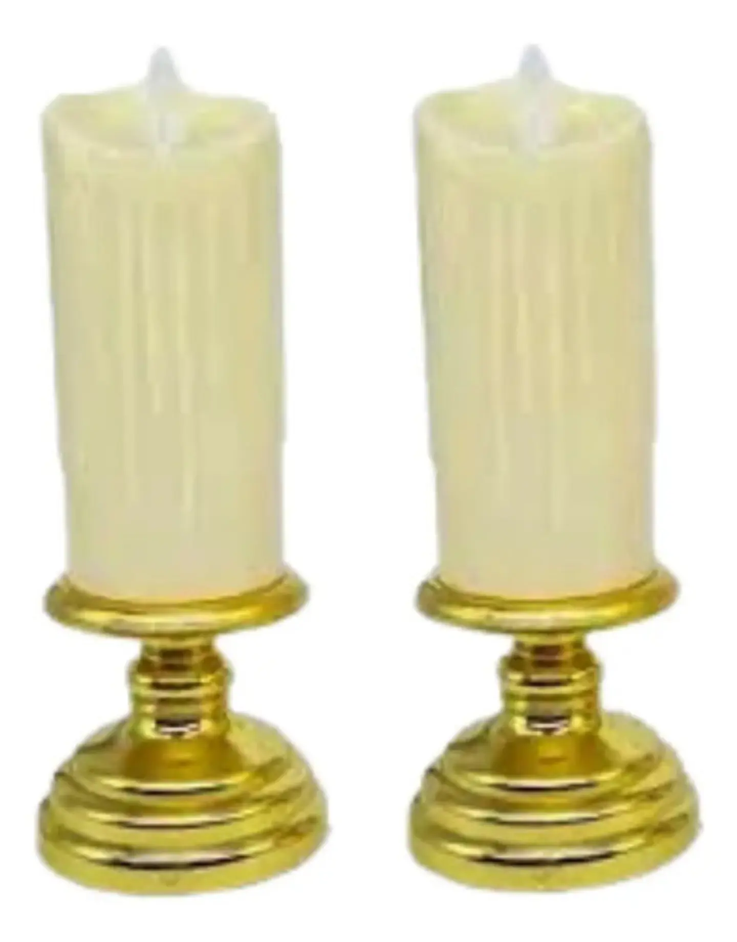Vela Candelabro Decoración Veladoras Led Plat  Wm1127b  2
