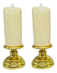 Vela Candelabro Decoración Veladoras Led Plat  Wm1127b  - Miniatura 2