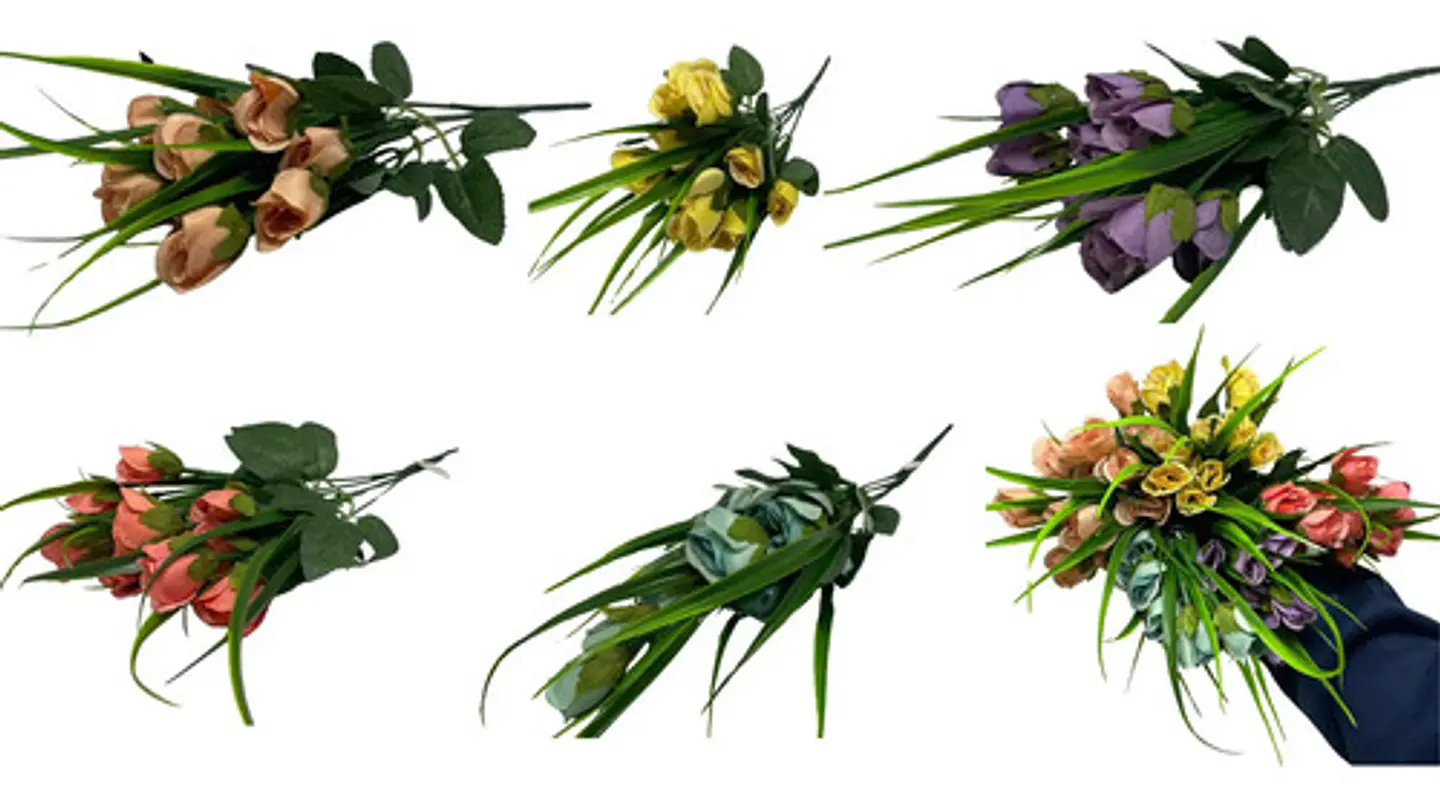 Matas Rosas Flores Artificiales Decoración Ref 119-13 / A.e 1