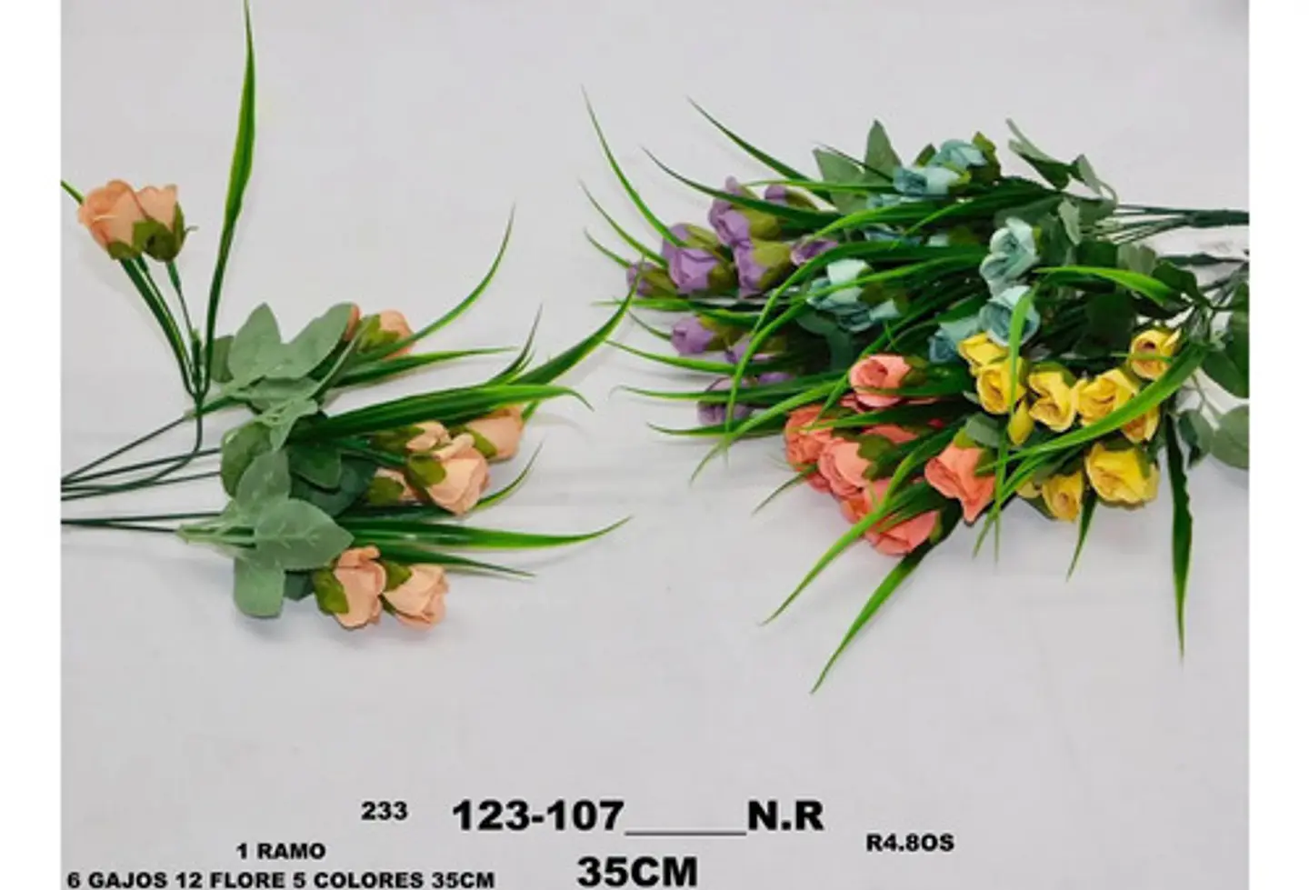 Matas Rosas Flores Artificiales Decoración Ref 119-13 / A.e 7